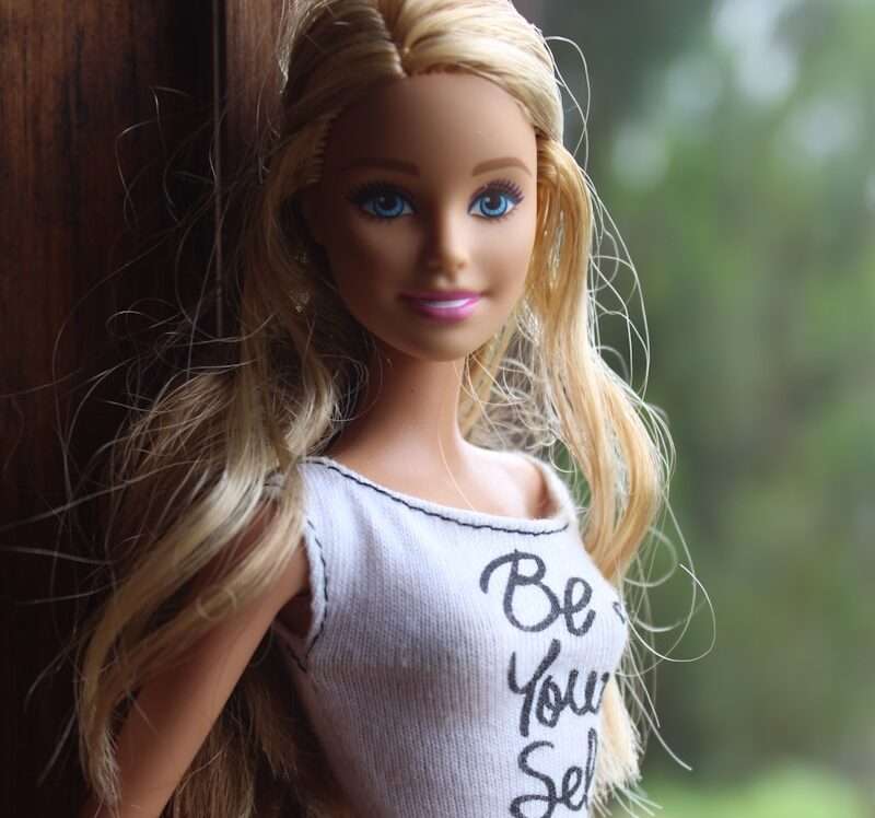 blonde-haitred Barbie doll photo