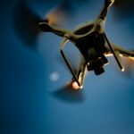 a close up of a flying object in the sky